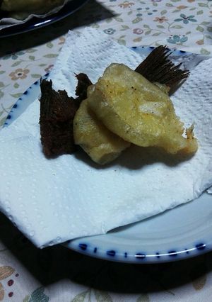 カレイの天ぷらとヒレの唐揚げ-レシピのメイン写真