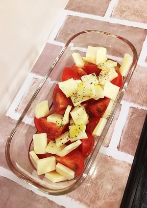トマトとチーズのかんたん酢和え-レシピのメイン写真