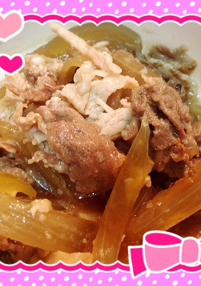 すき家風簡単牛丼-レシピのメイン写真