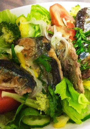 秋刀魚のホットサラダ-レシピのメイン写真