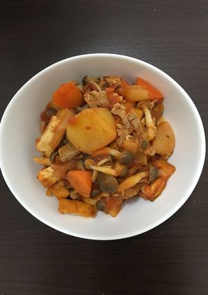 トマトで汁なし辛ラーメン！-レシピのメイン写真