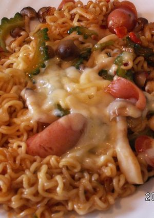 辛ラーメンで焼きそば-レシピのメイン写真
