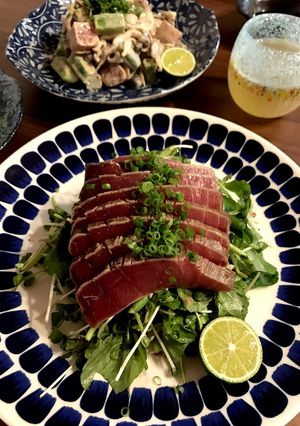 中トロのたたきサラダ-レシピのメイン写真