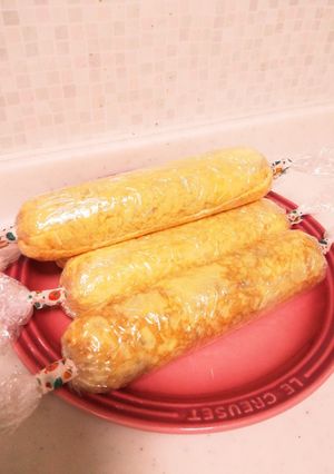 お弁当にも☆玉子巻きおにぎりスティック-レシピのメイン写真
