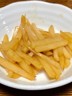 シャキシャキ食感ジャガイモのきんぴら-レシピのメイン写真