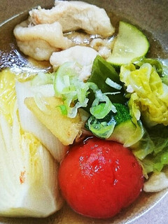 やわらか鶏と白菜トマトのポトフ-レシピのメイン写真