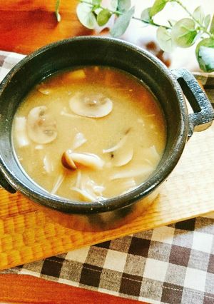 ＊イロイロきのこdeデトックス味噌汁＊-レシピのメイン写真
