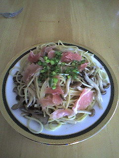 生ハムときのこのスパゲティー-レシピのメイン写真