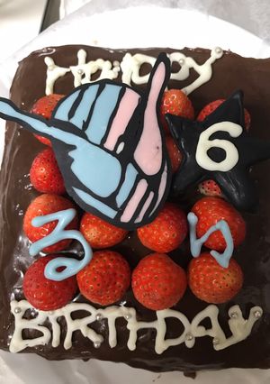 チョコケーキ☆仮面ライダービルド☆-レシピのメイン写真