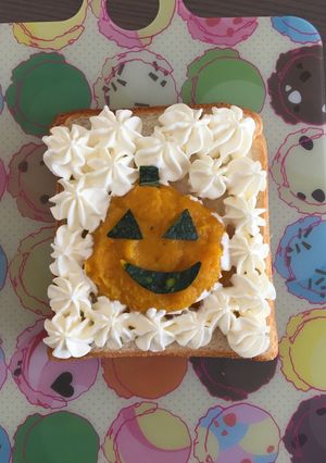 マリーム®︎でハロウィンかぼちゃ食パン-レシピのメイン写真