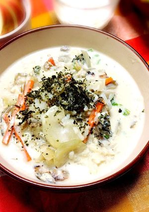 朝食に！10分でできる簡単☆豆乳リゾット-レシピのメイン写真