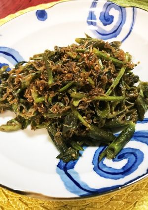 空芯菜の茎でシャキッときんぴら-レシピのメイン写真