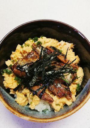 缶詰で秋刀魚の蒲焼丼-レシピのメイン写真