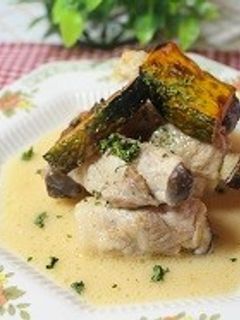 エリンギ豚肉巻きクリーム煮-レシピのメイン写真