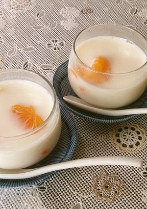 砂糖なしのかんたんフルーツ牛乳かん-レシピのメイン写真