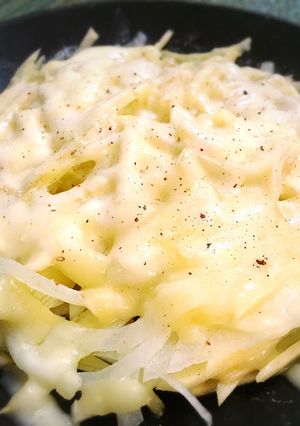 スライスじゃが芋と玉ねぎのチーズ焼き-レシピのメイン写真