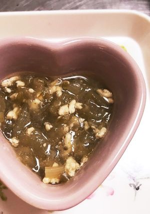 なすとピーマンのそぼろあん（離乳食中期）-レシピのメイン写真
