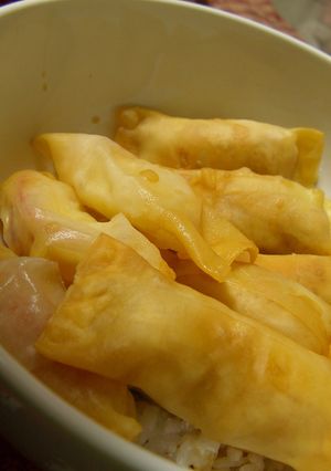 【男の料理】ササミのワンタン油淋鶏丼-レシピのメイン写真
