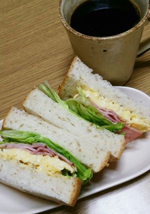5分で出来ちゃう♡ベーコンエッグサンド❣-レシピのメイン写真