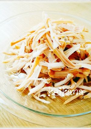 超簡単♪裂いて旨っ☆鶏むね肉おつまみ♡-レシピのメイン写真