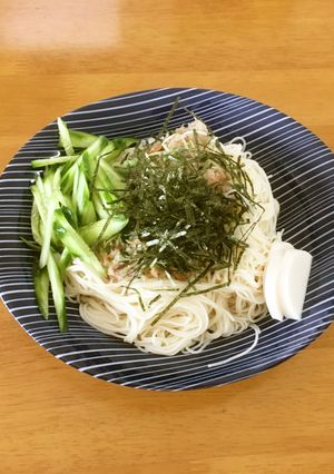 さっぱり！サバ缶おろしソーメン-レシピのメイン写真