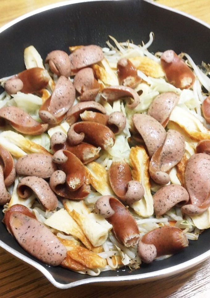 ウインナーと野菜の蒸し焼き-レシピのメイン写真