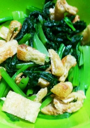 雪菜と油揚げの醤油和え(o^-^)-レシピのメイン写真