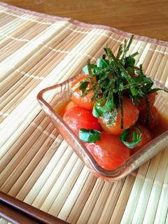 ミニトマトのメープルわさび醤油漬け-レシピのメイン写真