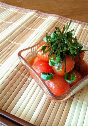 ミニトマトのメープルわさび醤油漬け-レシピのメイン写真