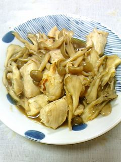 鶏胸肉とキノコのメープル醤油炒め-レシピのメイン写真