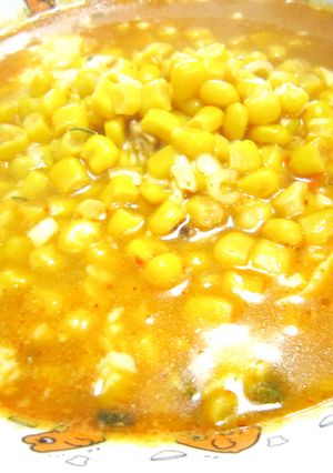 コーンチーズ辛ラーメン-レシピのメイン写真