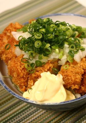 マヨぽんチキンカツ丼♪-レシピのメイン写真