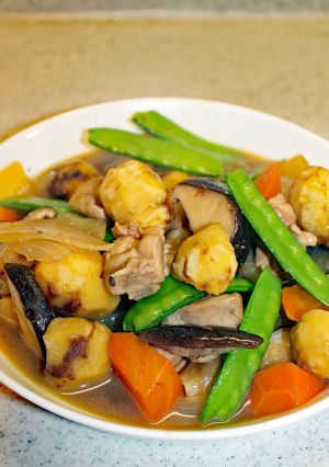 簡単！びっ栗♪　栗と鶏肉の煮物-レシピのメイン写真