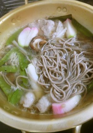 お蕎麦しゃぶしゃぶ 具だくさん 関西風-レシピのメイン写真