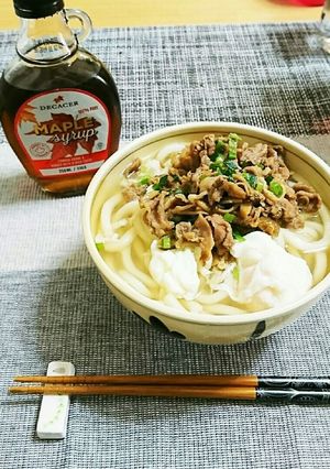 こってり甘辛肉うどん♪-レシピのメイン写真