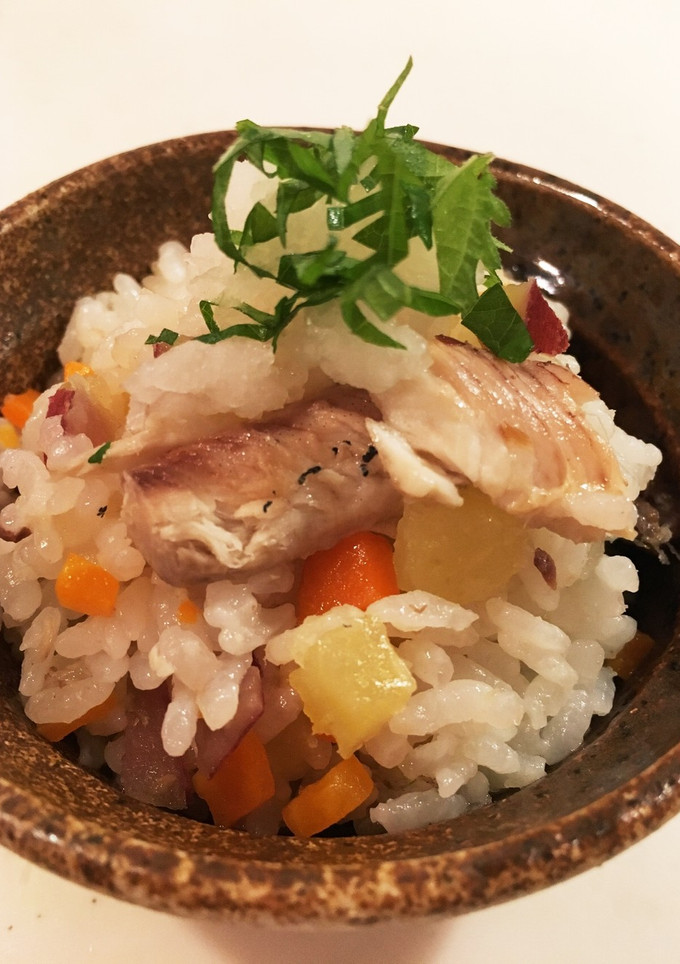 犬ごはん 鰯とさつまいもの炊き込みご飯-レシピのメイン写真