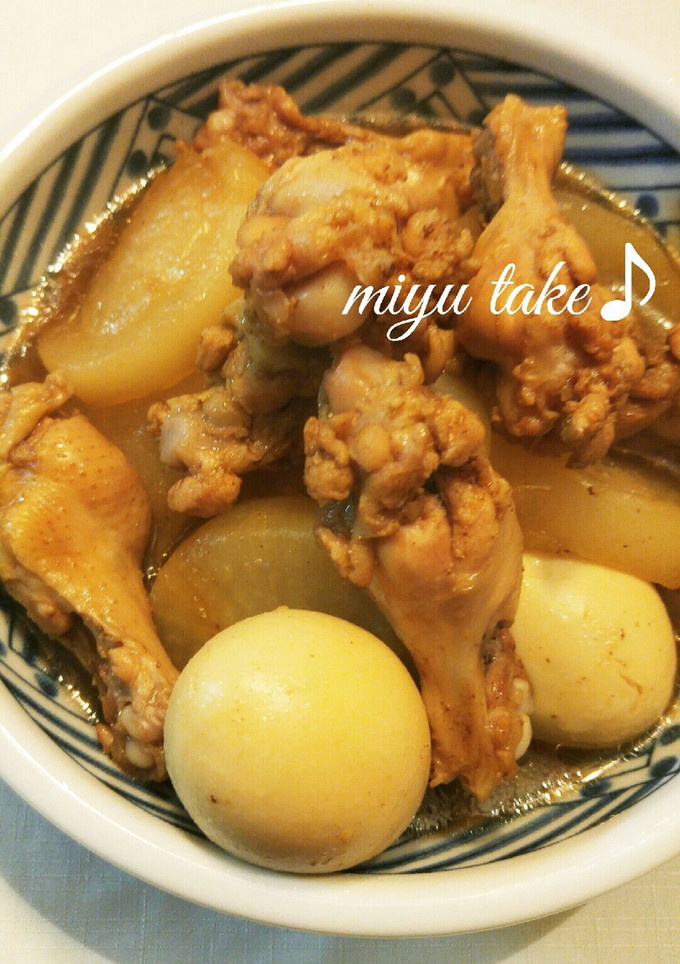 鶏手羽元と大根とゆで卵の煮物♪-レシピのメイン写真