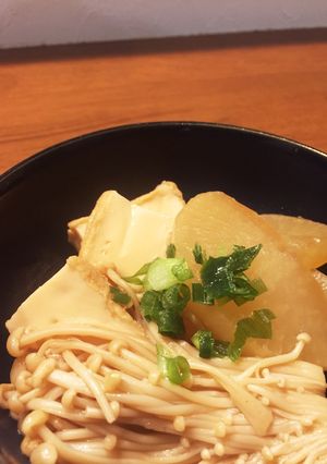 腹ペコ男子パクパク！厚揚げ大根の煮物-レシピのメイン写真