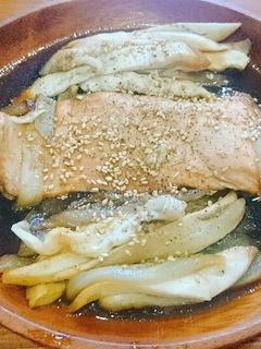 ナスと鮭の照り焼き風ホイル焼き-レシピのメイン写真