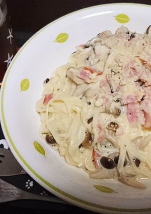 そうめんのカルボナーラ風-レシピのメイン写真