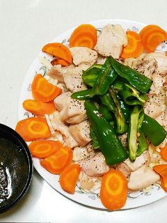 高タンパク疲労回復!ゆで鶏胸のわさび醤油-レシピのメイン写真