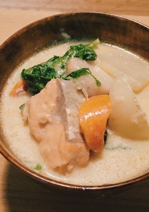 牛乳不使用◆里芋とかぶの和風豆乳シチュー-レシピのメイン写真