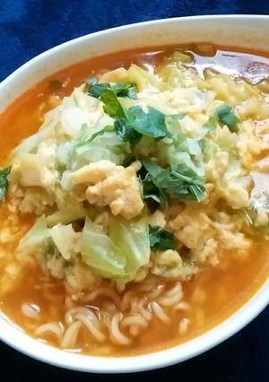 きゃべたま辛ラーメン-レシピのメイン写真