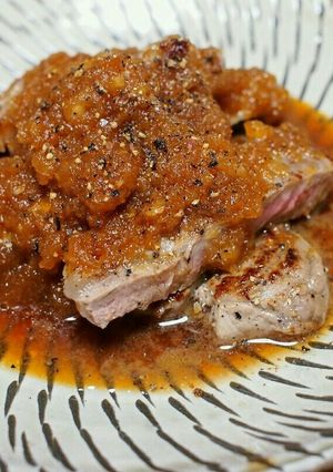 玉ねぎソースのステーキ-レシピのメイン写真