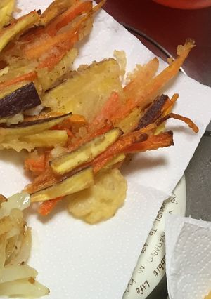 ★さつまいもとにんじんの天ぷら-レシピのメイン写真