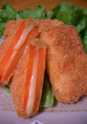✿にんじんのチーズサンド揚げ✿-レシピのメイン写真