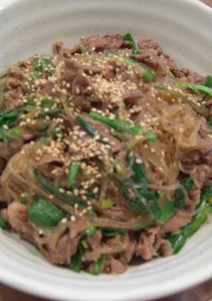 簡単スピーディー☆牛肉と春雨の炒め煮-レシピのメイン写真