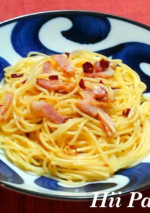 ベーコンのペペロンチーノ-レシピのメイン写真