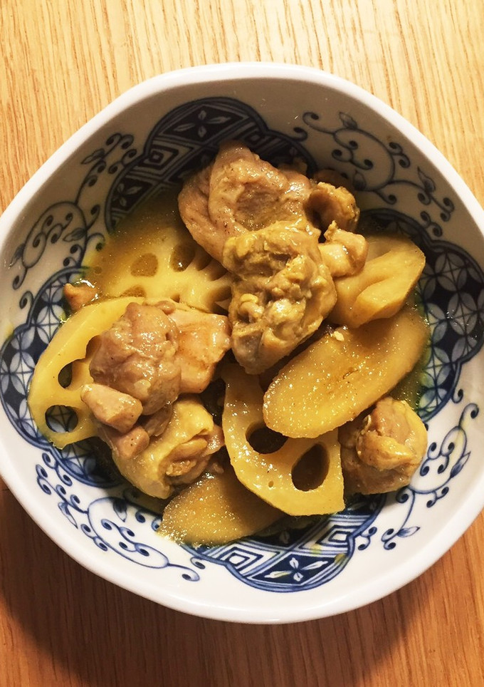 蓮根と牛蒡と鶏肉のカレー炒め煮-レシピのメイン写真