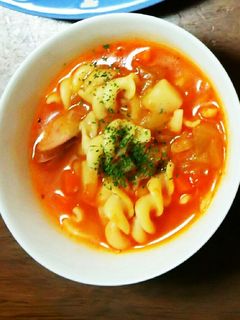ケチャップで簡単ミネストローネ-レシピのメイン写真